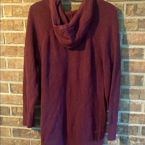 Torrid Burgundy Hoodie Sweater Knit Pullover - Picture 2 of 3